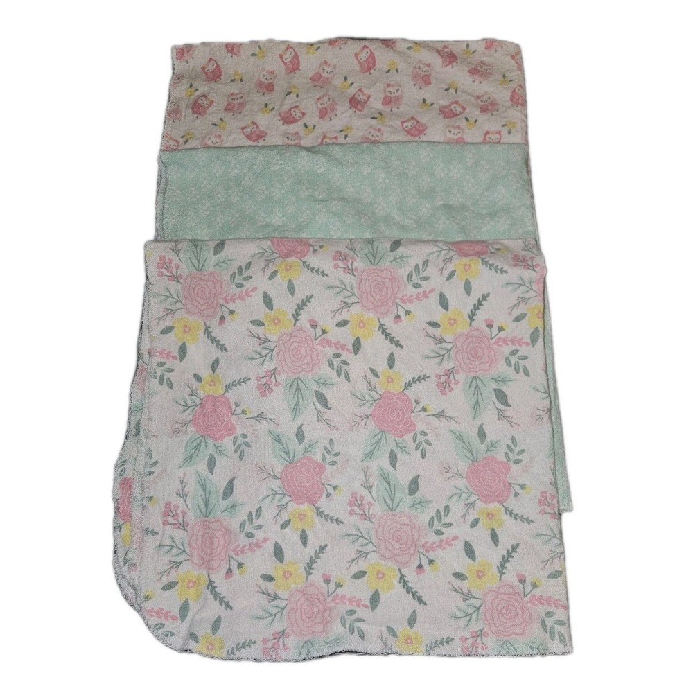 Petite Lamour For Baby Lot 3 Cotton Swaddling Blankets Newborn Essentials Read